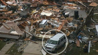 Tornado Levels Woman's House, Spares Her Jeep
